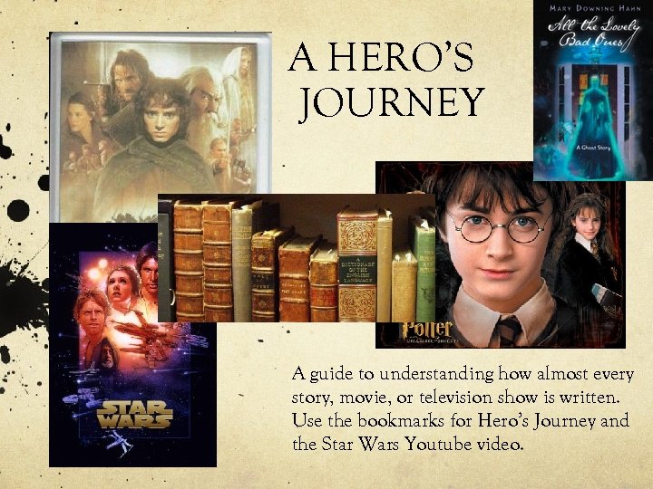 A HERO’S JOURNEY A guide to understanding how almost every story, movie, or television