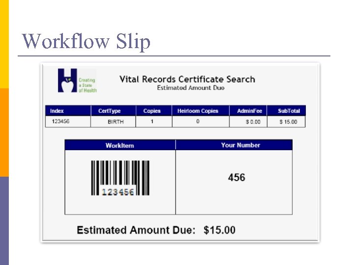 Workflow Slip 