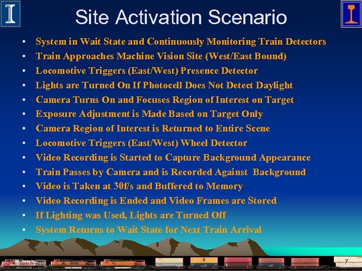 Site Activation Scenario • • • • System in Wait State and Continuously Monitoring