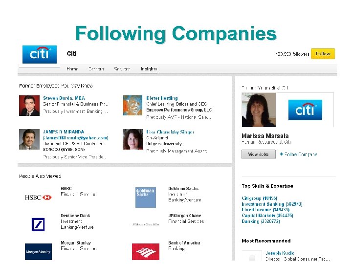 Following Companies 