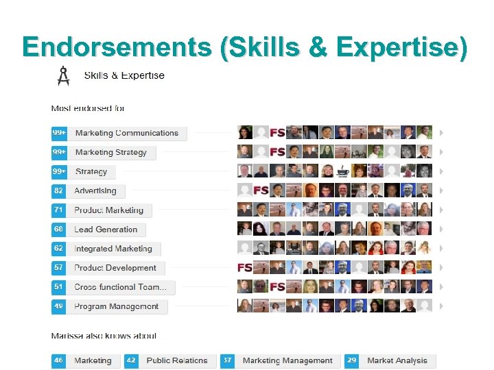 Endorsements (Skills & Expertise) 