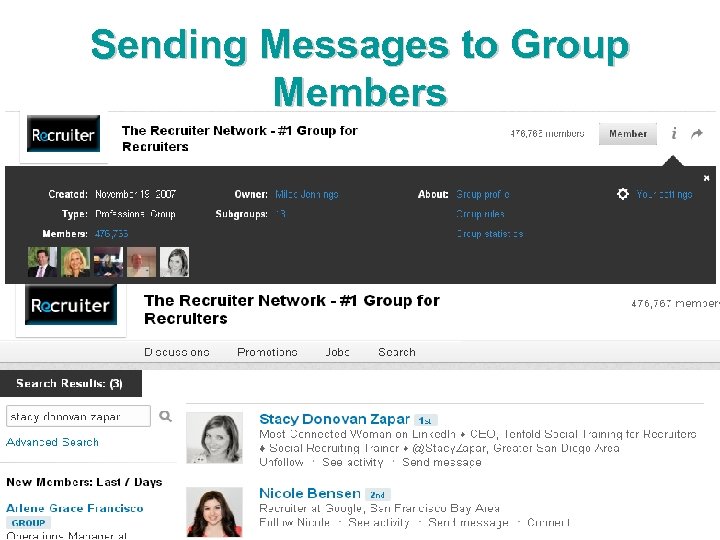 Sending Messages to Group Members 