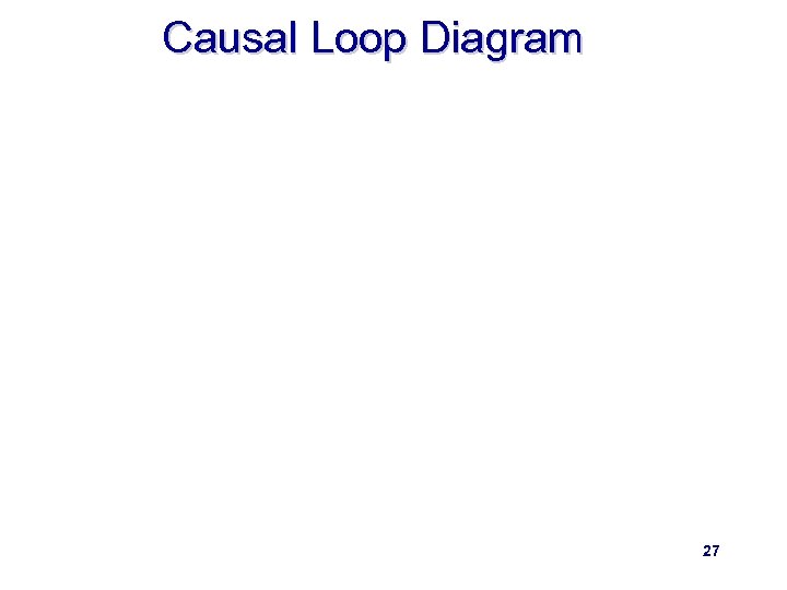 Causal Loop Diagram 27 