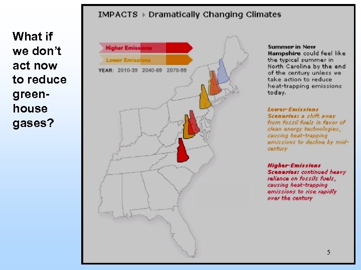 What if we don’t act now to reduce greenhouse gases? 5 