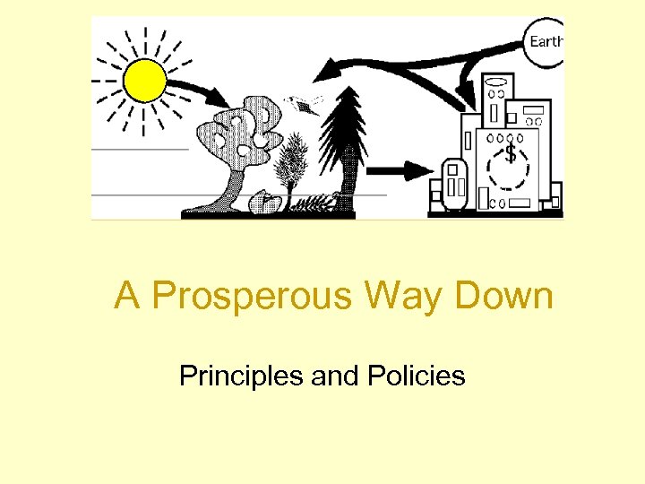 A Prosperous Way Down Principles and Policies 