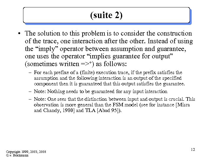(suite 2) • The solution to this problem is to consider the construction of