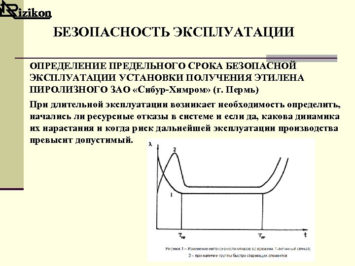 БЕЗОПАСНОСТЬ ЭКСПЛУАТАЦИИ ОПРЕДЕЛЕНИЕ ПРЕДЕЛЬНОГО СРОКА БЕЗОПАСНОЙ ЭКСПЛУАТАЦИИ УСТАНОВКИ ПОЛУЧЕНИЯ ЭТИЛЕНА ПИРОЛИЗНОГО ЗАО «Сибур-Химром» (г.