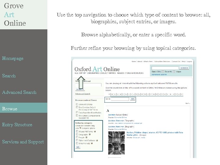 Grove Art BENEZIT Online DICTIONARY of ARTISTS Use the top navigation to choose which