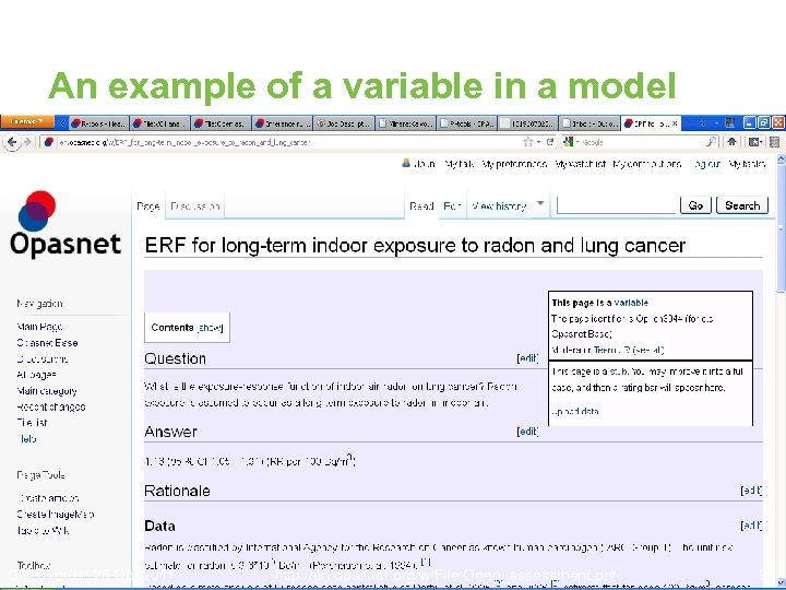 An example of a variable in a model CII, Cyprus, 26 Oct 2011 http: