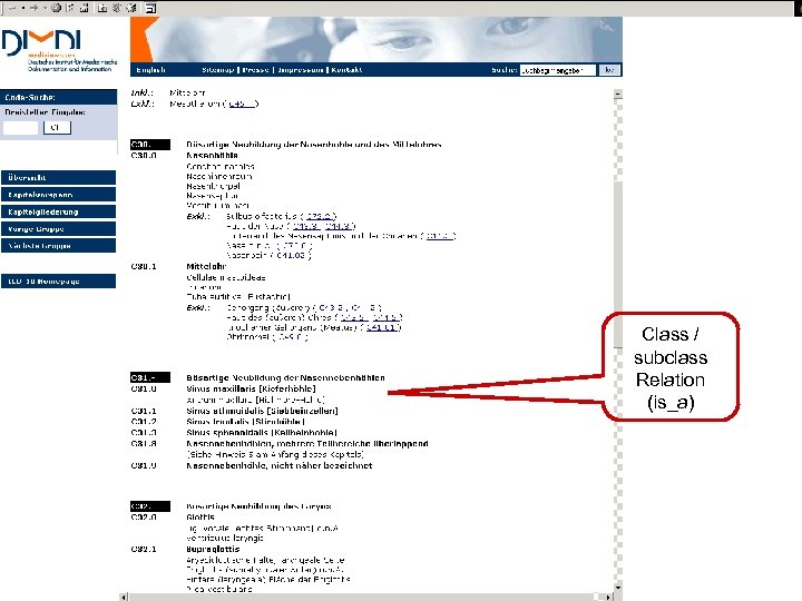 Class / subclass Relation (is_a) 