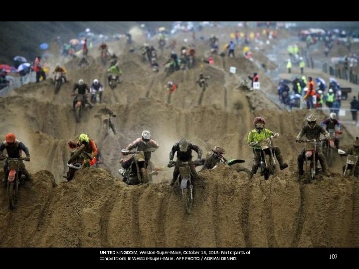 UNITED KINGDOM, Weston-Super-Mare, October 13, 2013: Participants of competitions in Weston-Super-Mare. AFP PHOTO /