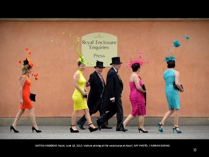  UNITED KINGDOM, Ascot, June 18, 2013: Visitors aiming at the racecourse at Ascot.