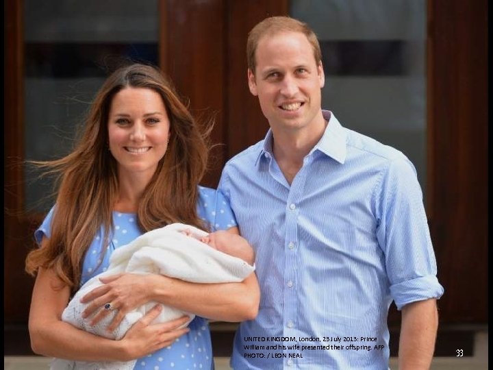 UNITED KINGDOM, London, 23 July 2013: Prince William and his wife presented their offspring.
