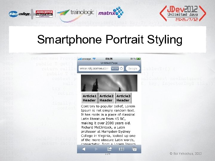 Smartphone Portrait Styling 114 © Roi Yehoshua, 2012 