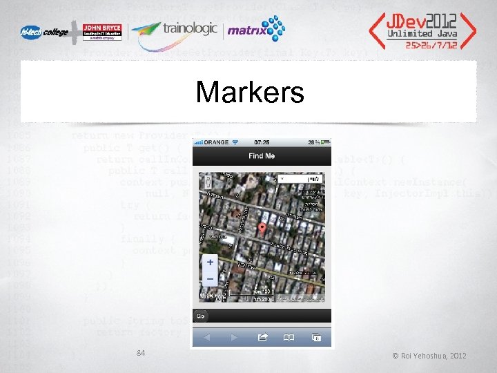 Markers 84 © Roi Yehoshua, 2012 