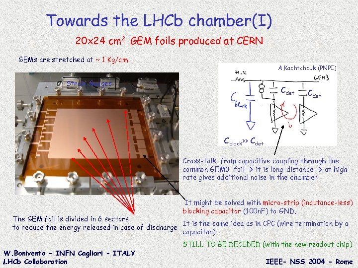 Towards the LHCb chamber(I) 20 x 24 cm 2 GEM foils produced at CERN