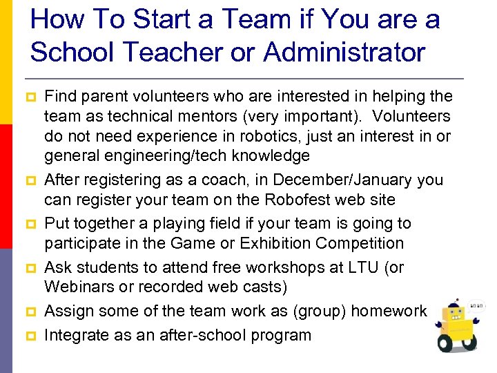 How To Start a Team if You are a School Teacher or Administrator p