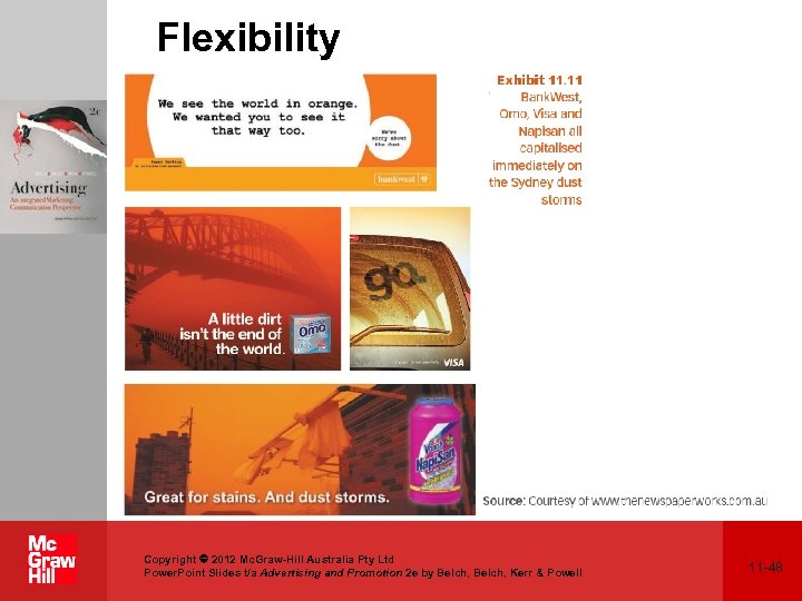Flexibility Copyright 2012 Mc. Graw-Hill Australia Pty Ltd Power. Point Slides t/a Advertising and