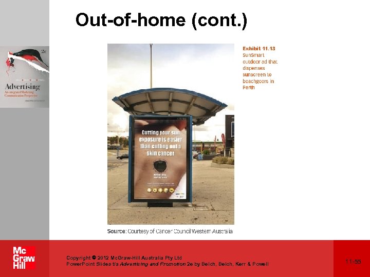 Out-of-home (cont. ) Copyright 2012 Mc. Graw-Hill Australia Pty Ltd Power. Point Slides t/a
