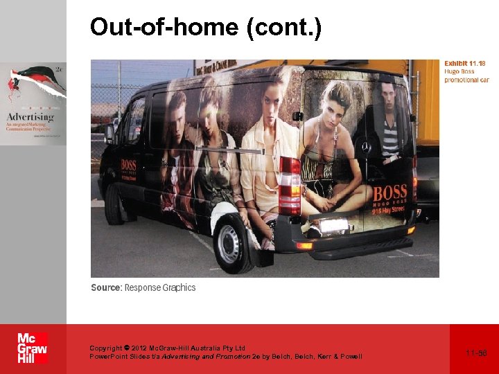 Out-of-home (cont. ) Copyright 2012 Mc. Graw-Hill Australia Pty Ltd Power. Point Slides t/a