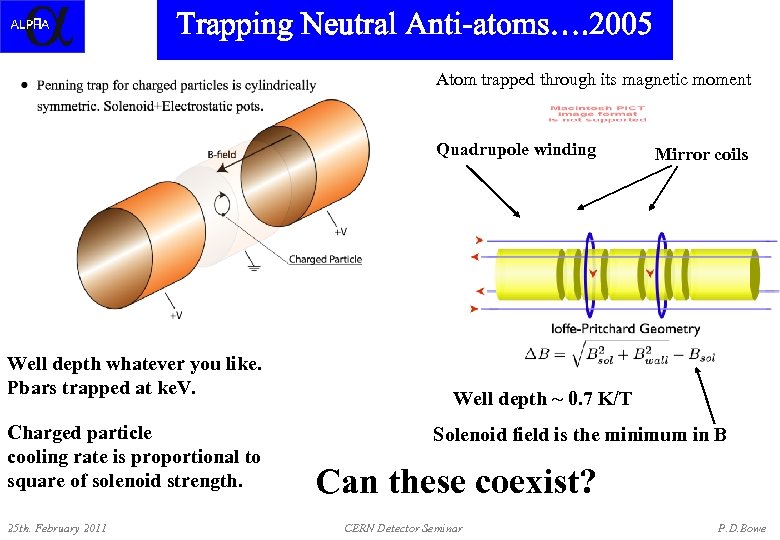 Trapping Neutral Anti-atoms? Trapping. Neutral Anti-atoms…. 2005 Atom trapped through its magnetic moment Quadrupole