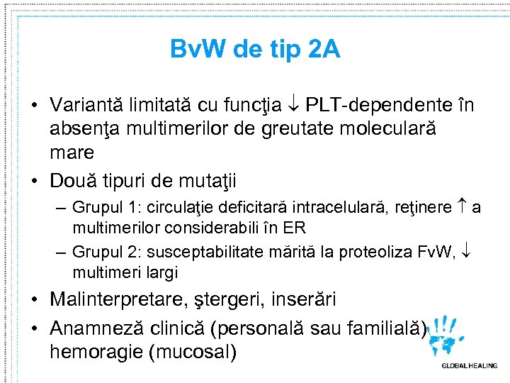 Bv. W de tip 2 A • Variantă limitată cu funcţia PLT-dependente în absenţa