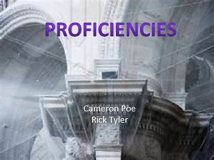 Cameron Poe Rick Tyler 