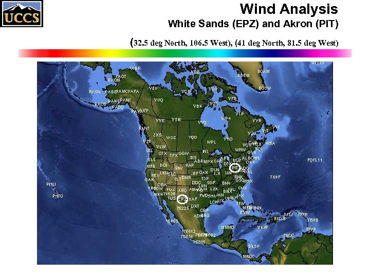 Wind Analysis White Sands (EPZ) and Akron (PIT) (32. 5 deg North, 106. 5