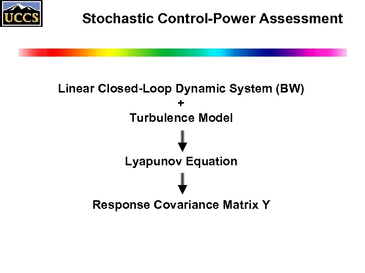 Stochastic Control-Power Assessment Linear Closed-Loop Dynamic System (BW) + Turbulence Model Lyapunov Equation Response