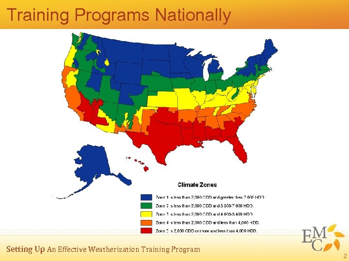 Training Programs Nationally Setting Up An Effective Weatherization Training Program 2 