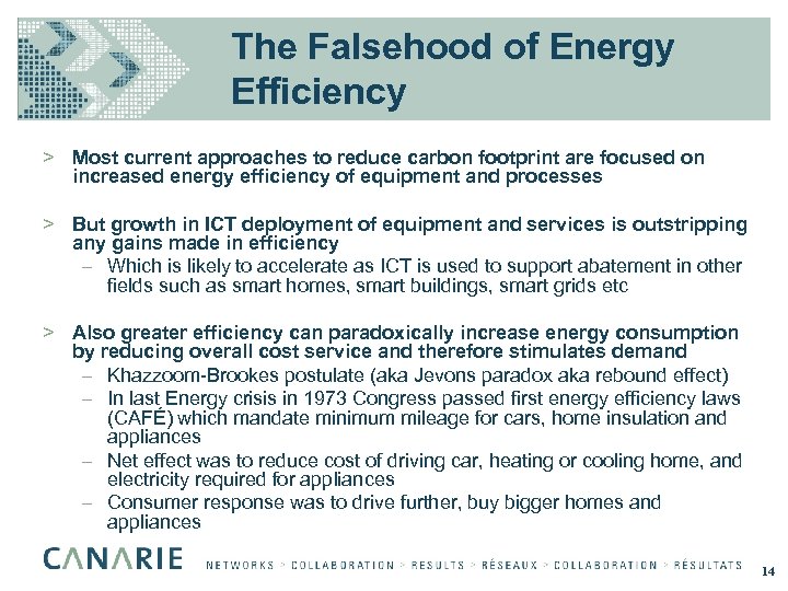 The Falsehood of Energy Efficiency > Most current approaches to reduce carbon footprint are