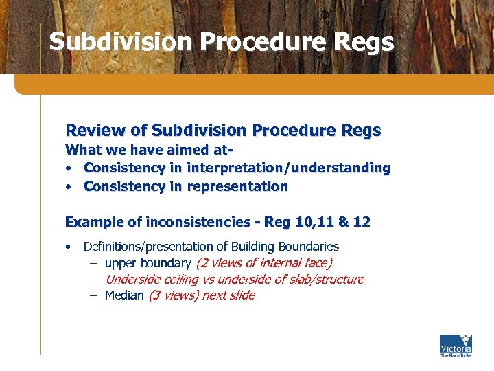 Subdivision Procedure Regs Review of Subdivision Procedure Regs What we have aimed at •