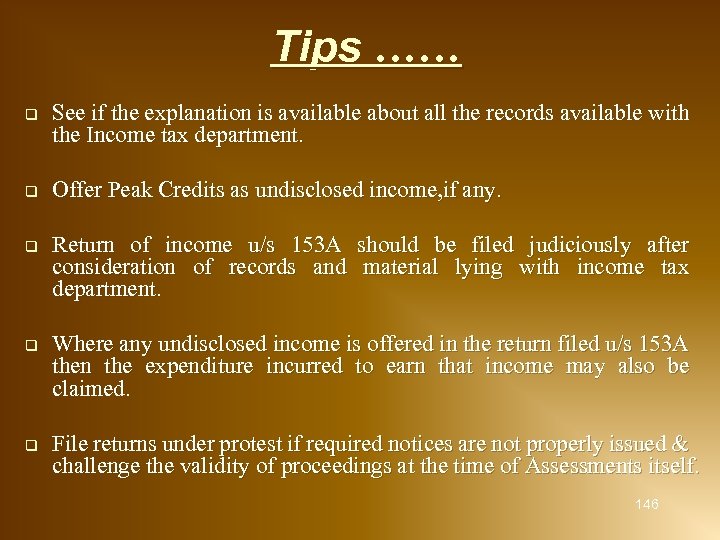 Tips …… q See if the explanation is available about all the records available