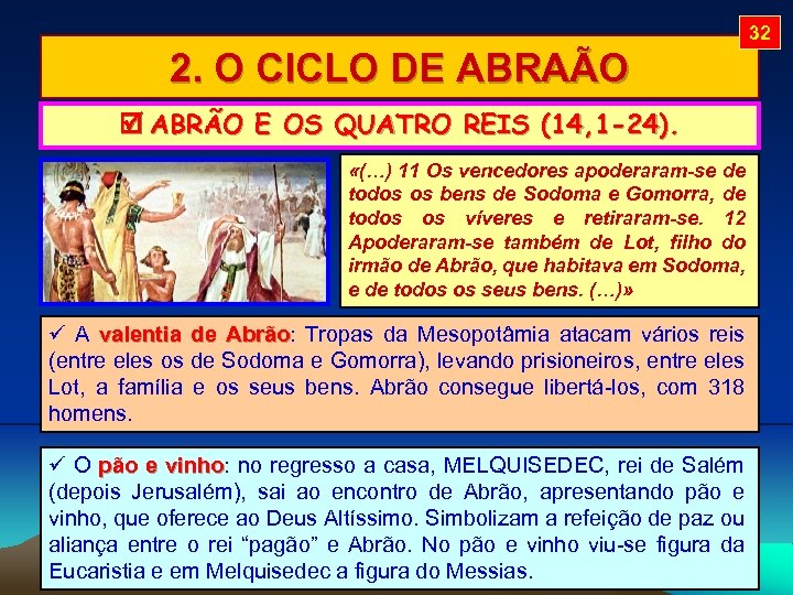 32 2. O CICLO DE ABRAÃO ABRÃO E OS QUATRO REIS (14, 1 -24).