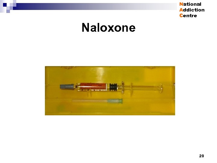 National Addiction Centre Naloxone 20 