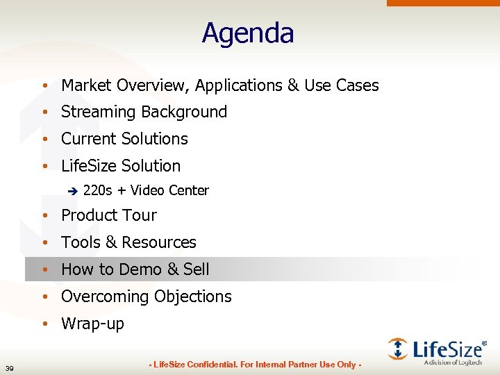 Agenda • Market Overview, Applications & Use Cases • Streaming Background • Current Solutions