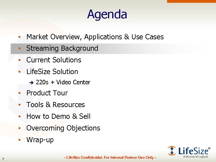 Agenda • Market Overview, Applications & Use Cases • Streaming Background • Current Solutions