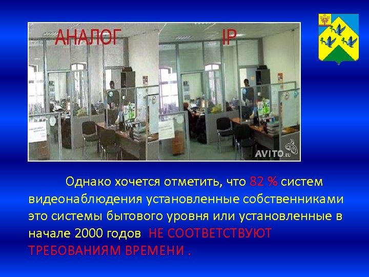 Однако хочется отметить, что 82 % систем видеонаблюдения установленные собственниками это системы бытового уровня