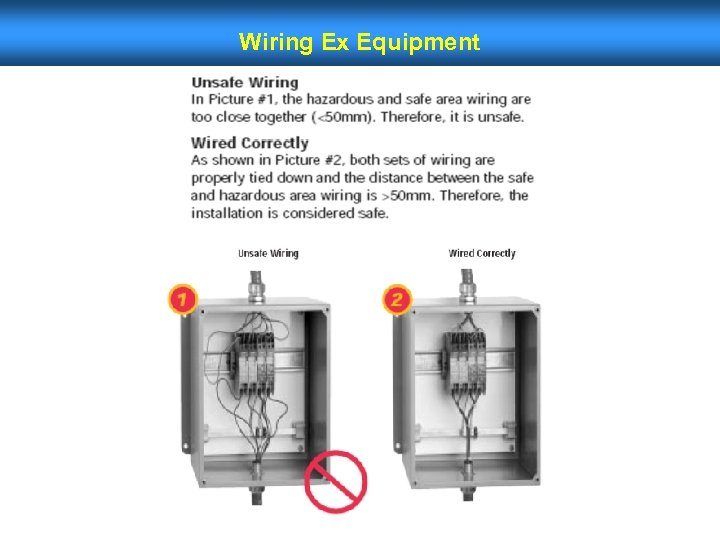 Wiring Ex Equipment 