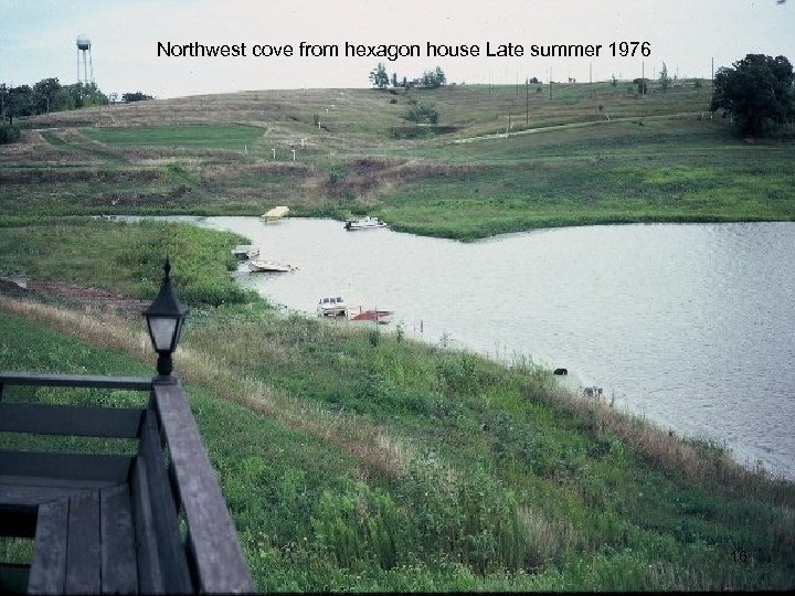 Northwest cove from hexagon house Late summer 1976 16 