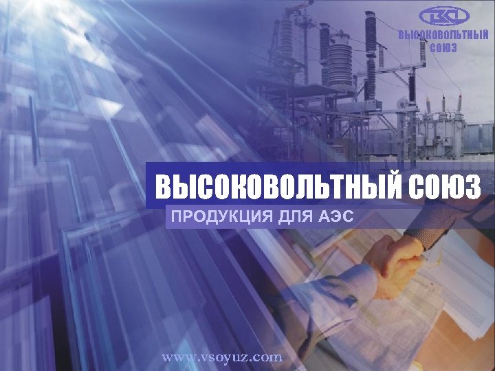ВЫСОКОВОЛЬТНЫЙ СОЮЗ ПРОДУКЦИЯ ДЛЯ АЭС www. vsoyuz. com 