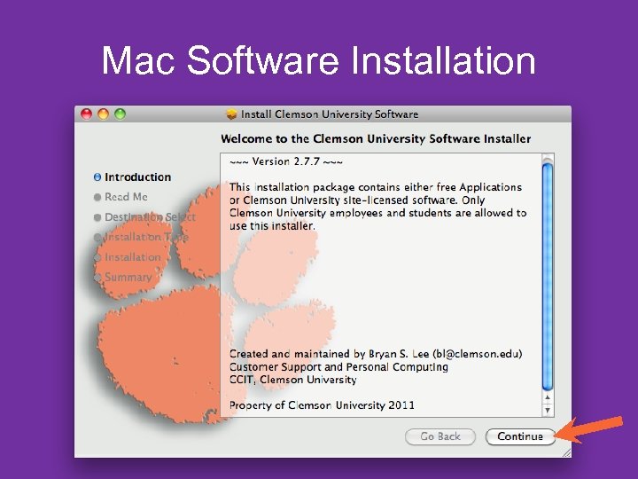 Mac Software Installation 