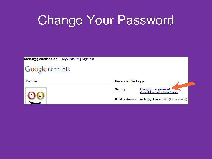 Change Your Password 