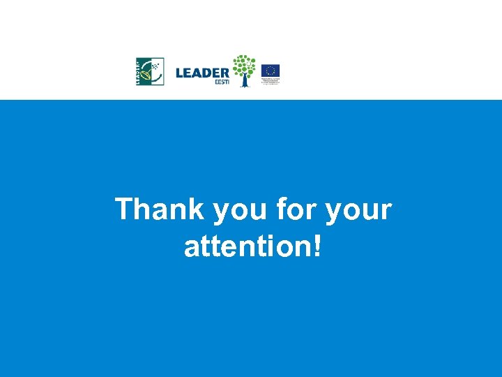 Thank you for your attention! 