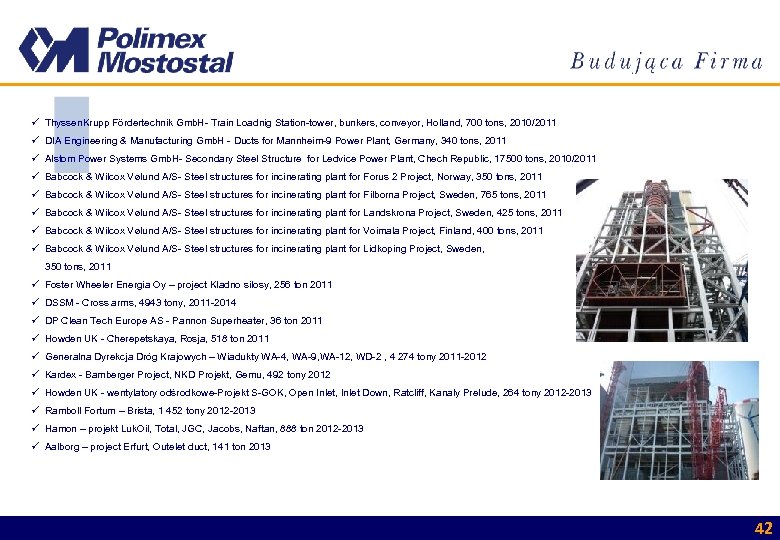 ü Thyssen. Krupp Fördertechnik Gmb. H- Train Loadnig Station-tower, bunkers, conveyor, Holland, 700 tons,