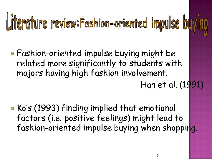 Fashion-oriented impulse buying might be related more significantly to students with majors having high