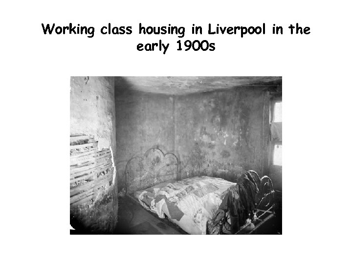 Working class housing in Liverpool in the early 1900 s 