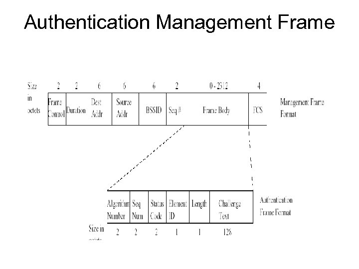 Authentication Management Frame 
