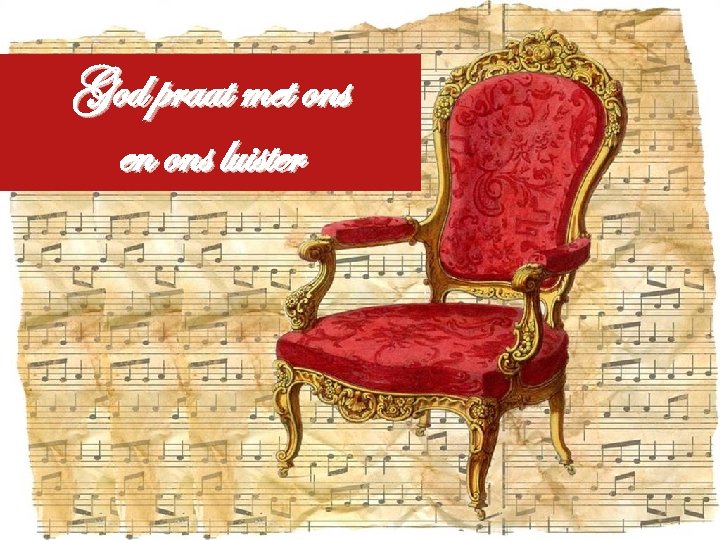 God praat met ons en ons luister 