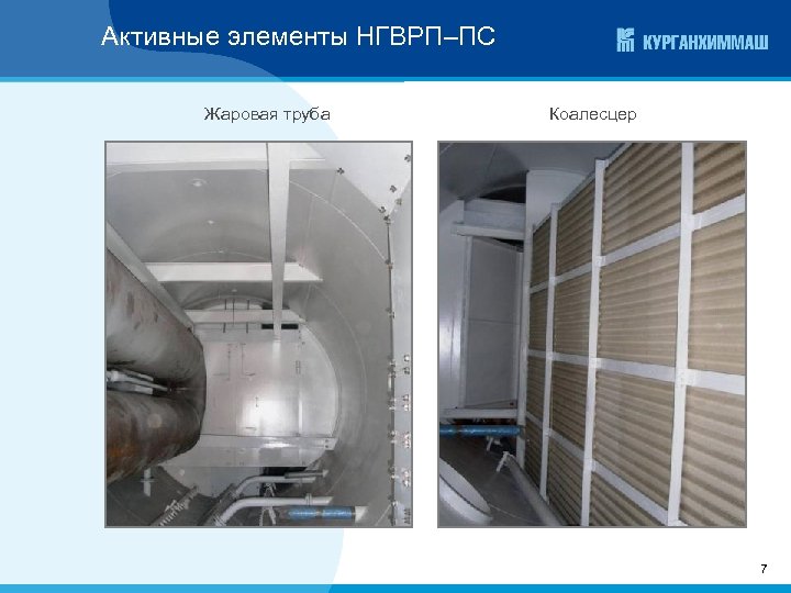 Активные элементы НГВРП–ПС Жаровая труба Коалесцер 7 